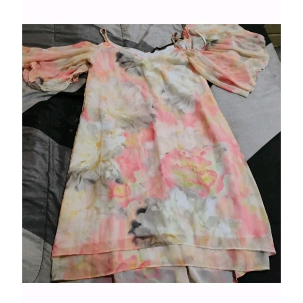 White House Black Market Pastel High Low Dress